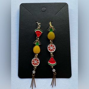 Fruit dangle earrings